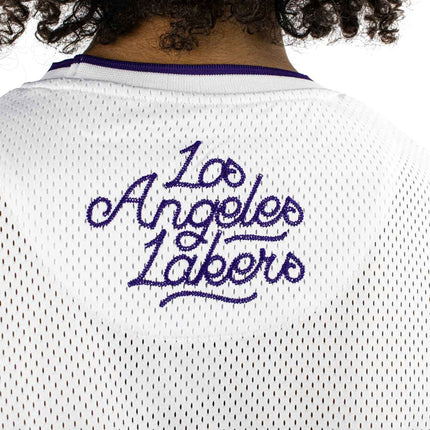 New Era Los Angeles Lakers NBA Patch Oversize Mesh T-Shirt 60565037-