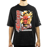 New Era Chicago Bulls NBA Flame Print Oversize T-Shirt 60580566 - schwarz-rot