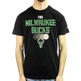 New Era Milwaukee Bucks NBA Team Graphic T-Shirt 60357114 - schwarz-grün