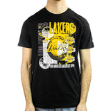 New Era Los Angeles Lakers NBA Basketball Graphic T-Shirt 60357115 - schwarz-gelb