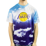 New Era Los Angeles Lakers NBA Sky All Over Print T-Shirt 60357118 - weiss-hellblau-lila-gelb