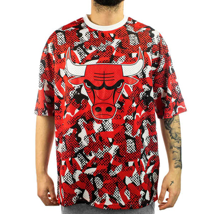 New Era Chicago Bulls NBA Team AOP Mesh OS T-Shirt 60435490-