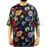 New Era NBA All Over AOP Mesh OS T-Shirt 60435360 - multicolor