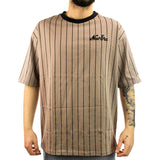 New Era Pinstripe T-Shirt 60435413 - braun-schwarz