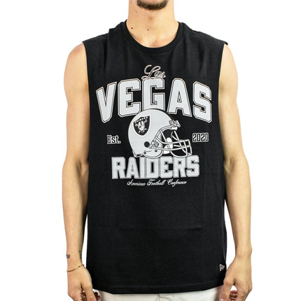 New Era Las Vegas Raiders NFL Sleeveless Helmet Tank Top 60667915-