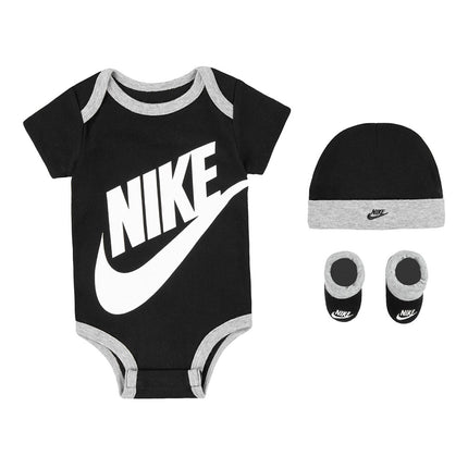 Nike Futura Logo Hat Bodysuit Bootie 3-Teile Set 0-6 Monate LN0073-023-