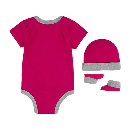 Nike Futura Logo Hat Bodysuit Bootie 3-Teile Set 0-6 Monate LN0073-A4Y-