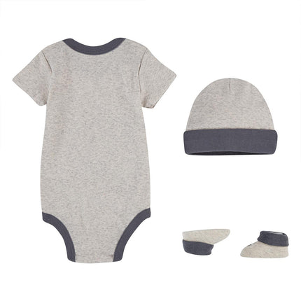 Nike Futura Logo Hat Bodysuit Bootie 3-Teile Set 0-6 Monate LN0073-W67-