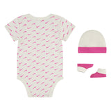 Nike Swoosh Essentials Hat Bodysuit Bootie 3 Teile Set NN0894-E12-