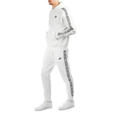 Nike Club Fleece Graphics Hooded Track Suit Jogging Anzug FB7296-100 - weiss-schwarz