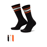 Nike Everyday Plus Cushioned Crew Socken 3 Paar DX7665-903 - schwarz-weiss-orange