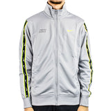 Nike Repeat Poly-Knit Track Top Trainings Jacke FD1183-013 - grau-schwarz-neon gelb