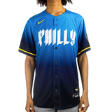 Nike Philadelphia Phillies MLB Limited City Connect Jersey Trikot T7LM-07YI-PP-L23 - hellblau-dunkelblau-gelb