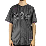 Nike New York Mets MLB Limited City Connect Jersey Trikot T7LM-07YJ-NME-L23 - grau-schwarz-lila