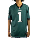 Nike Philadelphia Eagles NFL Jalen Hurts #1 Home Game Jersey Trikot 67NM-0ABR-86F-CY0 - türkis-schwarz-weiss