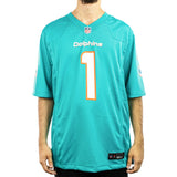 Nike Miami Dolphins Tua Tagovailoa #1 NFL Home Game Player Jersey Trikot 67NM-MDGH-9PF-2NL - türkis-weiss