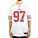 Nike San Francisco 49ers Nick Bosa #97 NFL Road Game Player Jersey Trikot 67NM-SAGR-9BF-00E - weiss-rot