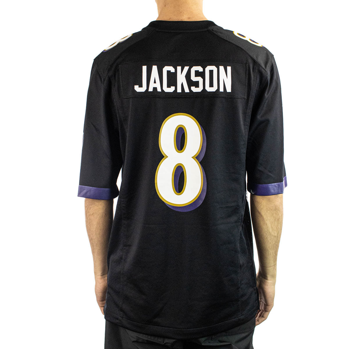 Nike Baltimore Ravens NFL Lamar Jackson #8 Alternate Game Player Jersey Trikot 67NM-BLGA-8GF-2KA-