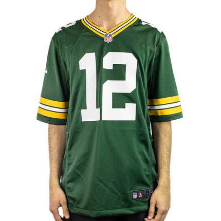 Nike Green Bay Packers NFL Aaron Rodgers #12 Game Team Colour Jersey Trikot 67NM-GPGH-7TF-2NA-