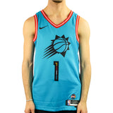 Nike Phoenix Suns NBA Devin Booker #1 Dri-Fit Swingman Jersey Trikot DO9607-416 - türkis-rot-schwarz