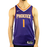 Nike Phoenix Suns NBA Devin Booker #1 Dri-Fit Swingman Icon Jersey Trikot FB1811-566 - lila-orange-weiss