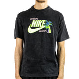 Nike Beach Party T-Shirt FB9788-010 - schwarz gewaschen-grün