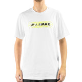 Nike Air Max T-Shirt FB1439-100 - weiss-schwarz-neon gelb