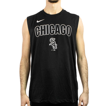 Nike Chicago White Sox MLB Knockout Muscle Tank Top 01B3-00A-RX-Y8P-