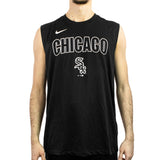 Nike Chicago White Sox MLB Knockout Muscle Tank Top 01B3-00A-RX-Y8P - schwarz-weiss