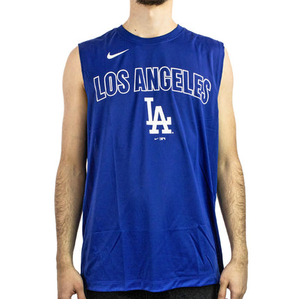 Nike Los Angeles Dodgers MLB Knockout Muscle Tank Top 01B3-4EW-LD-Y8P-