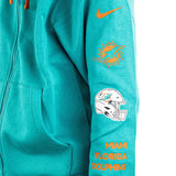 Nike Miami Dolphins NFL Cotton Full-Zip Fleece Hoodie 01NC-037M-9P-WFH-