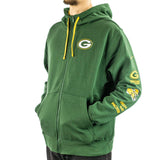 Nike Green Bay Packers NFL Cotton Full-Zip Fleece Hoodie 01NC-063K-7T-WFH-