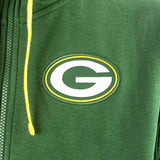 Nike Green Bay Packers NFL Cotton Full-Zip Fleece Hoodie 01NC-063K-7T-WFH-