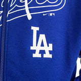 Nike Los Angeles Dodgers MLB Knockout Script Full Zip Fleece Hoodie 01NC-155N-LD-F9S-