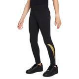 Nike Kinder Sportswear Favourites High-Waisted Leggings FJ6164-010 - schwarz-gold