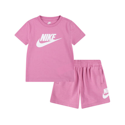 Nike Club Tee and Short Set - Magic Flamingo 66L596-ACG-