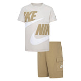 Nike HBR Cargo Short Set 86J213-X3E - weiss-beige