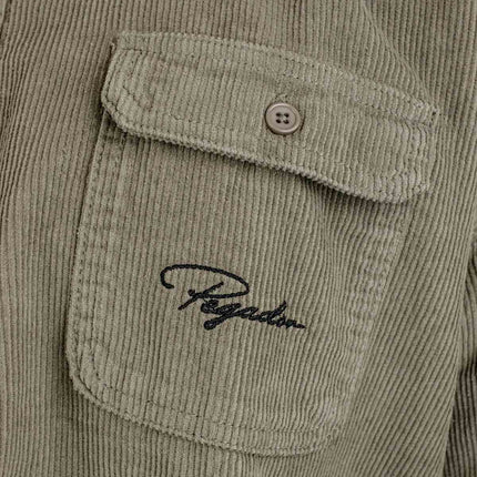 Pegador Bilaspur Oversized Cord Shirt Hemd - Flint Grey PGDR-6479-629-