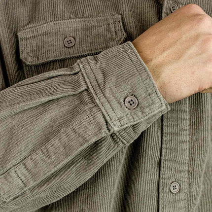 Pegador Bilaspur Oversized Cord Shirt Hemd - Flint Grey PGDR-6479-629-