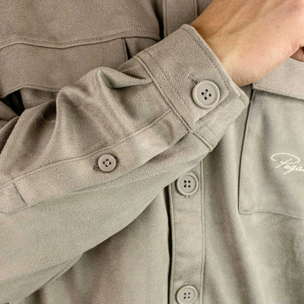 Pegador Madikeri Suede Overshirt - Flint Grey PGDR-6573-629-