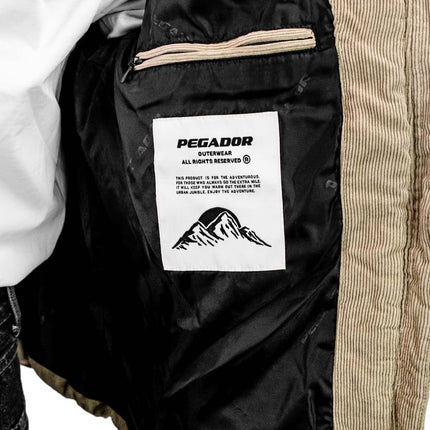 Pegador Solin Cord Puffer Winter Jacke PGDR-3641-100-