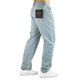 Pegador Waco Wide Baggy Jeans Sand Washed Blue PGDR-4373-082-