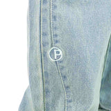 Pegador Waco Wide Baggy Jeans Sand Washed Blue PGDR-4373-082-