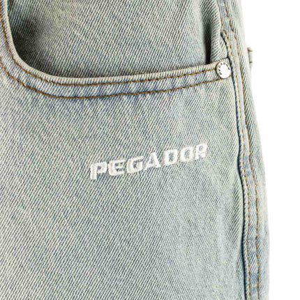 Pegador Kolar Jorts Short - Sand Washed Blue PGDR-4901-082-