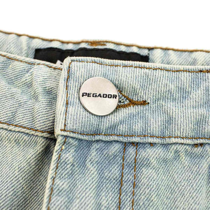 Pegador Kolar Jorts Short - Sand Washed Blue PGDR-4901-082-