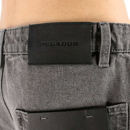 Pegador Bostic Jeans Shorts - Washed Grey PGDR-5000-074-