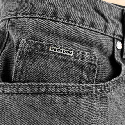 Pegador Bostic Jeans Shorts - Washed Grey PGDR-5000-074-
