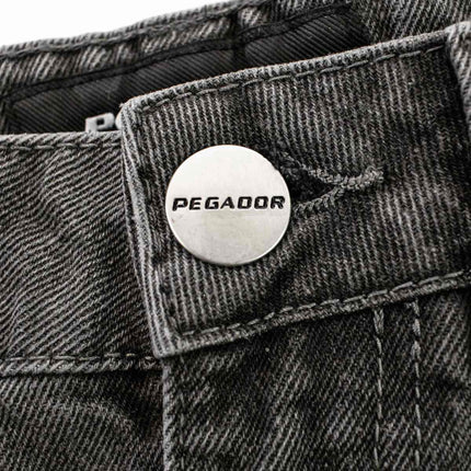 Pegador Bostic Jeans Shorts - Washed Grey PGDR-5000-074-