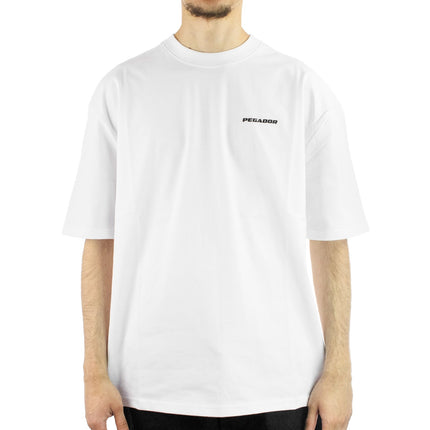Pegador Logo Oversized T-Shirt - White Black Gum PGDR-1102-004/001/315-