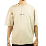 Pegador Colne Logo Oversized T-Shirt PGDR-2165-487/013 - beige gewaschen-dunkelgrau